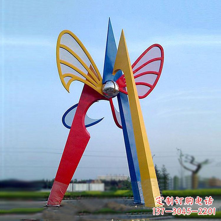 无锡中领雕塑带您欣赏大型抽象蝴蝶雕塑
