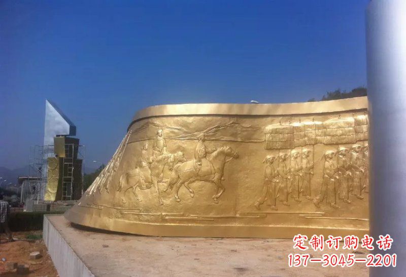 无锡锻铜书卷雕塑,精美永恒