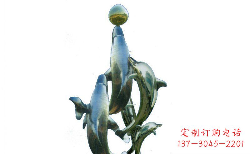 无锡优雅而精致的海豚雕塑