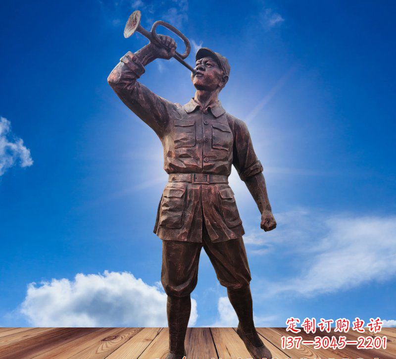 无锡广场红军人物铜雕