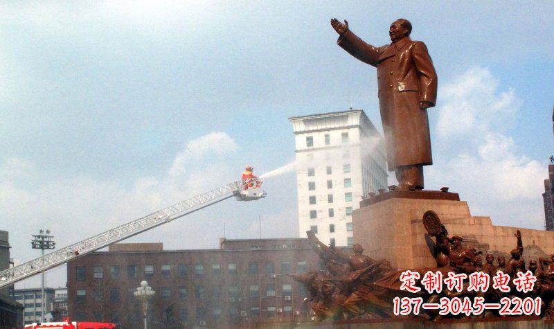 无锡精致雕塑,极致致敬——毛主席景观铜雕