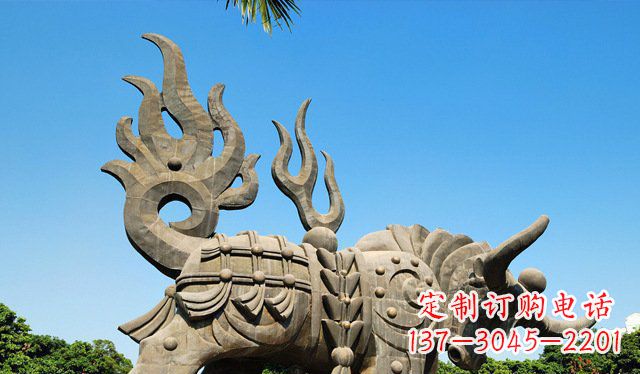 无锡铜牛雕塑,精致美观的热带雕塑