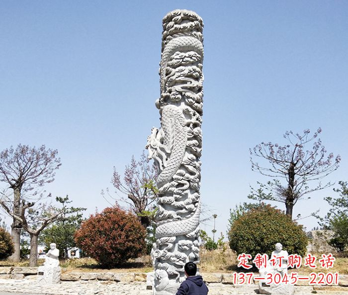 无锡欣赏传统工艺的极致雕塑——大理石盘龙柱石雕