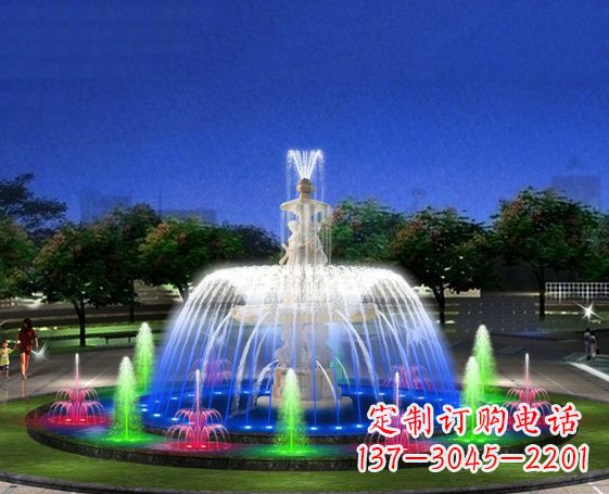 无锡广场景观大型喷泉石雕 (2)