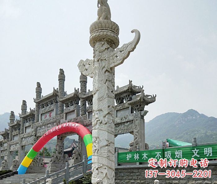 无锡中领雕塑汉白玉华表石雕--专业的定制雕塑制作服务