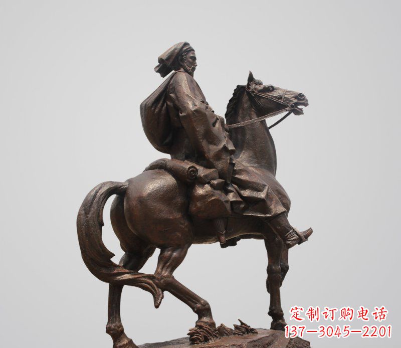 无锡典雅欧式骑马人雕塑