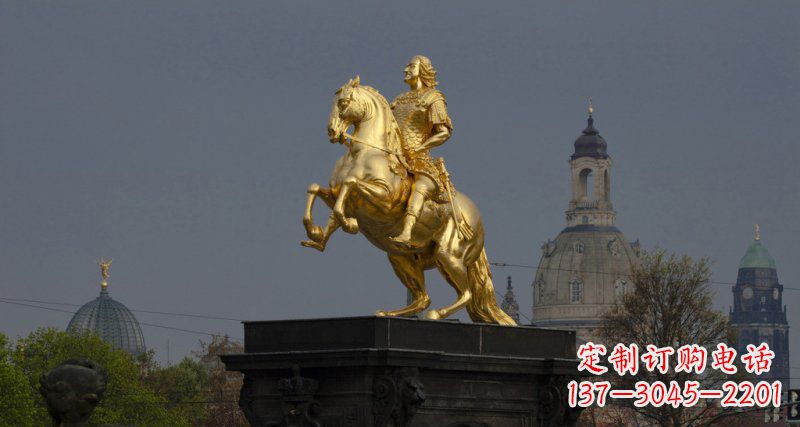 无锡西方风格铜骑马雕塑