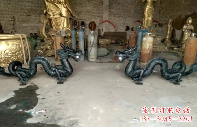 无锡中领雕塑精美定制双龙戏珠雕塑