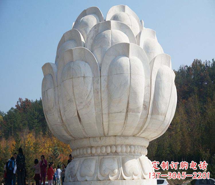 无锡荷花雕塑,引领广场石雕时尚
