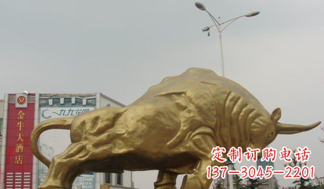 无锡拓荒牛铜雕塑-充满历史气息的精美雕塑