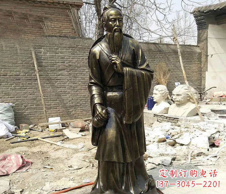 无锡传承医德耀中华——华佗铜雕
