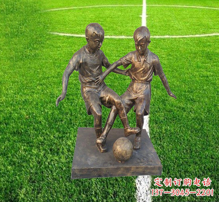 无锡金属足球雕塑,展现童真烂漫!