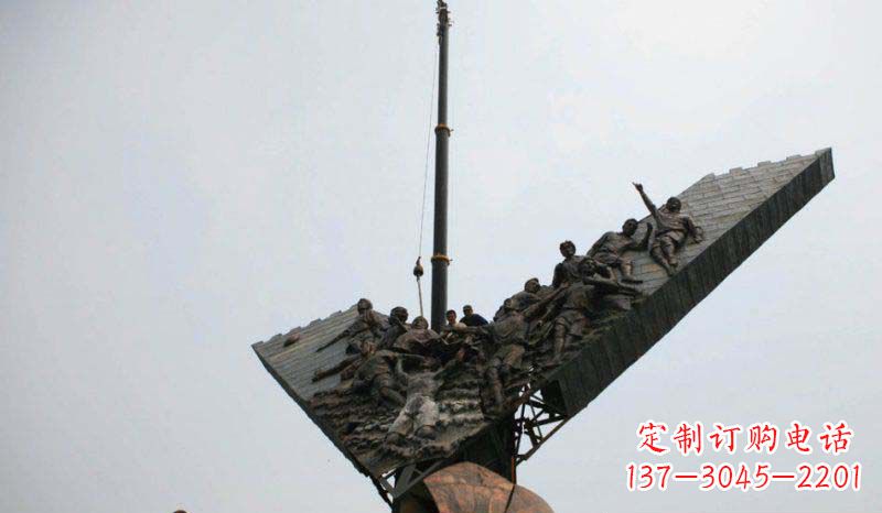 无锡充满激情的足球队人物铜雕