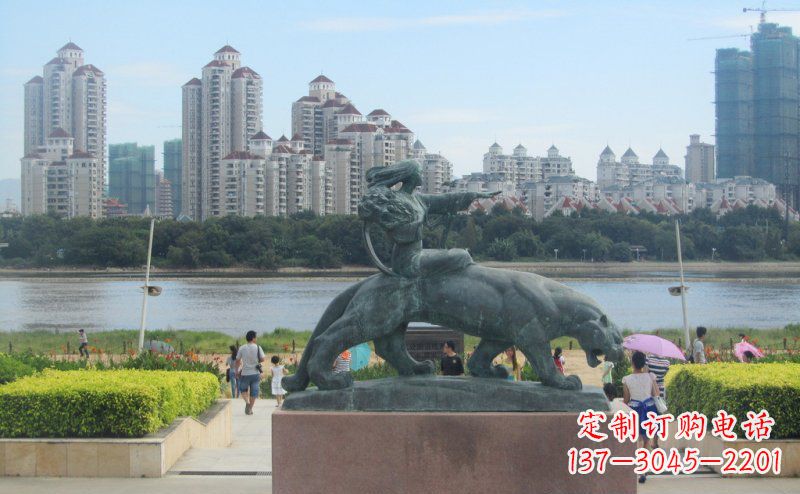 无锡中领雕塑:大型铜雕狮子,令您的景观更加出彩!