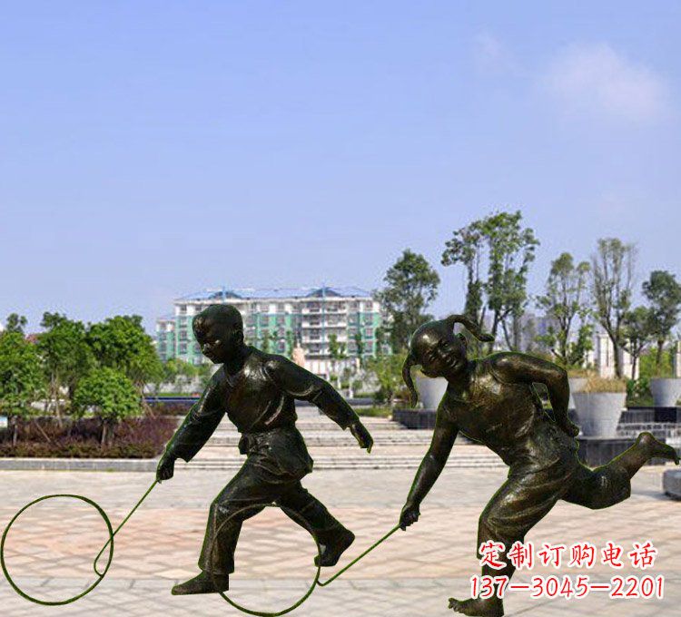 无锡中领雕塑:打造温馨的小孩人物铜雕
