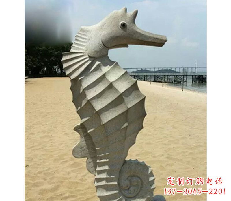 无锡海马雕塑,海边景观装饰精美雕刻