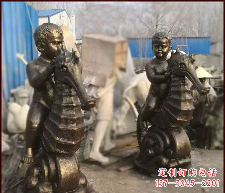 无锡海马公园铜马雕塑-专业定制,艺术精致
