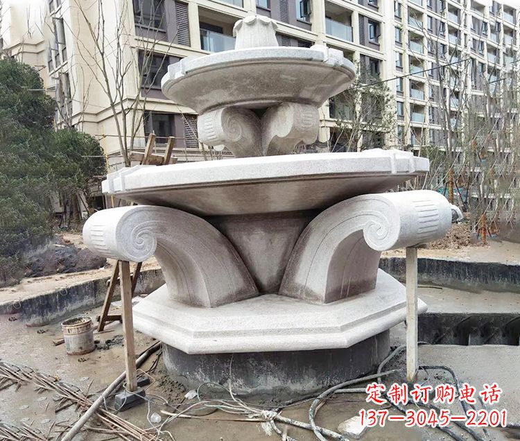 无锡海马喷泉石雕
