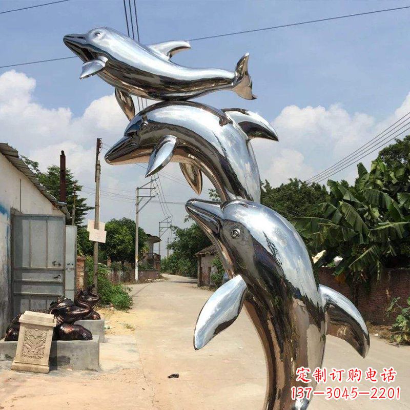 无锡海豚不锈钢雕塑