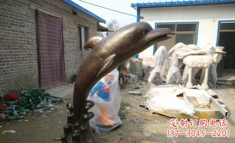 无锡海豚精美铜雕,给你不一样的视觉享受