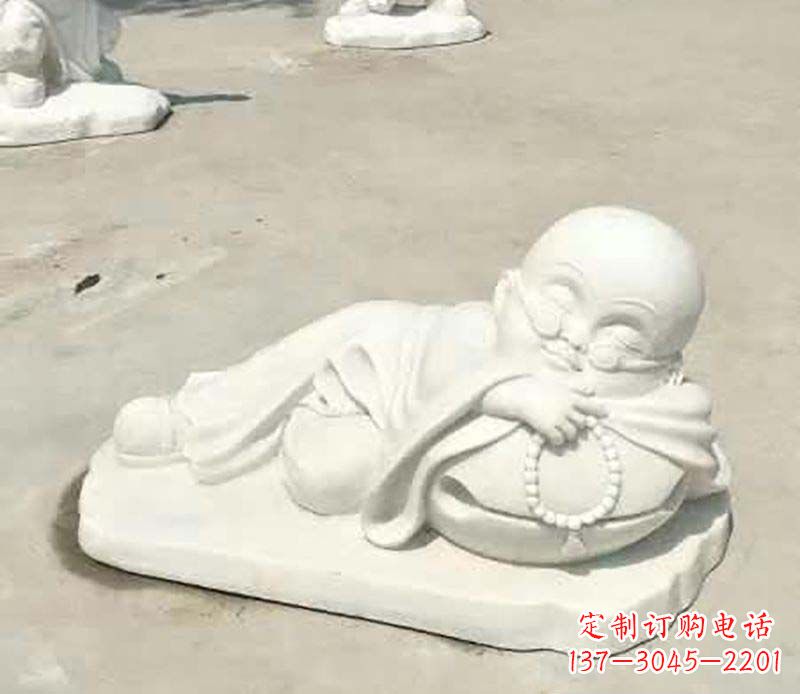 无锡传统尊贵,别具一格的汉白玉小和尚雕塑