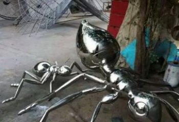 无锡中领雕塑|不锈钢蚂蚁雕塑