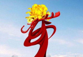 无锡中领雕塑：牡丹花开，把美景永久定格