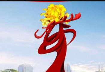 无锡欣赏静谧的雕塑之美：不锈钢牡丹花雕塑