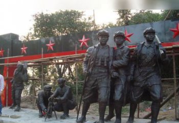 无锡定制红军雕塑，标志着嘉年华的荣耀