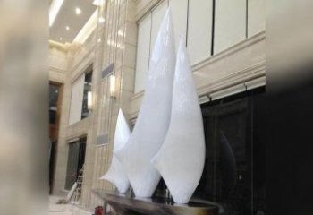 无锡精美不锈钢帆船雕塑