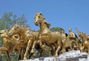 无锡中领雕塑：精美古典马车铜雕