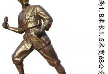 无锡纪念红军革命斗争的珍贵纪念品-红军铜雕