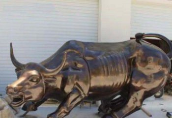 无锡广场华尔街铜牛动物铜雕-优质的动物铜雕定制