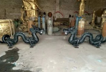 无锡中领雕塑精美定制双龙戏珠雕塑