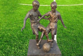 无锡金属足球雕塑，展现童真烂漫！