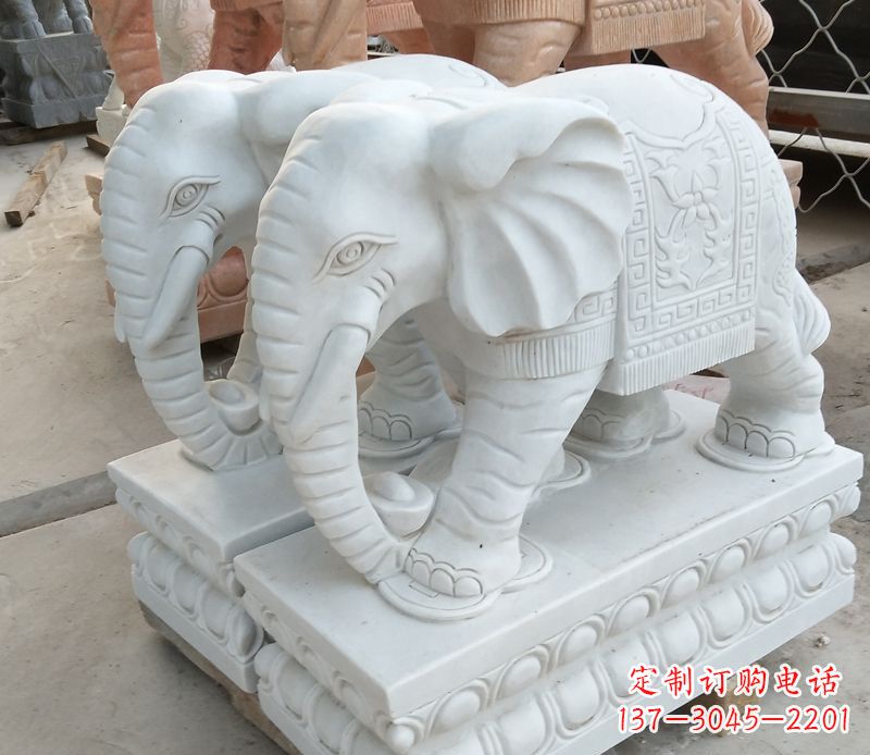 无锡精美大象招财雕塑独特鼻卷魅力无限