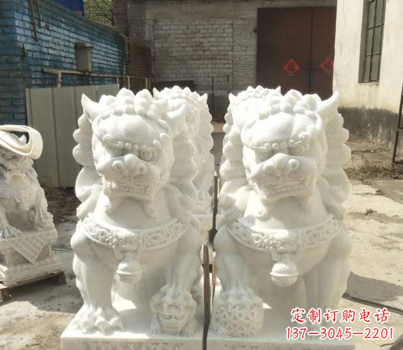 无锡中领雕塑:绣球狮子石雕