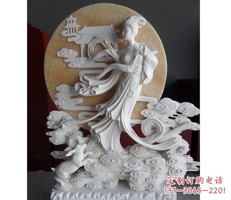 无锡汉白玉嫦娥雕塑