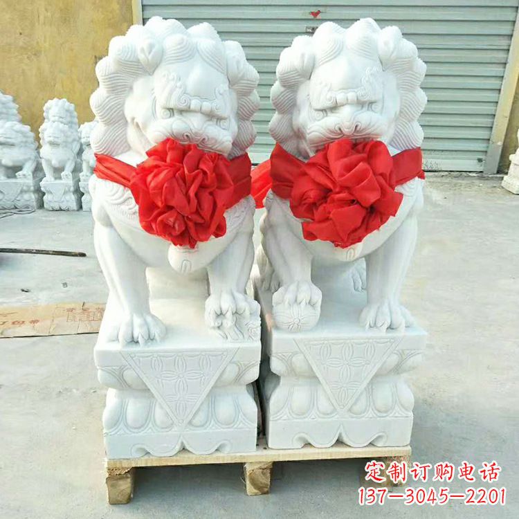 无锡汉白玉故宫狮子雕塑