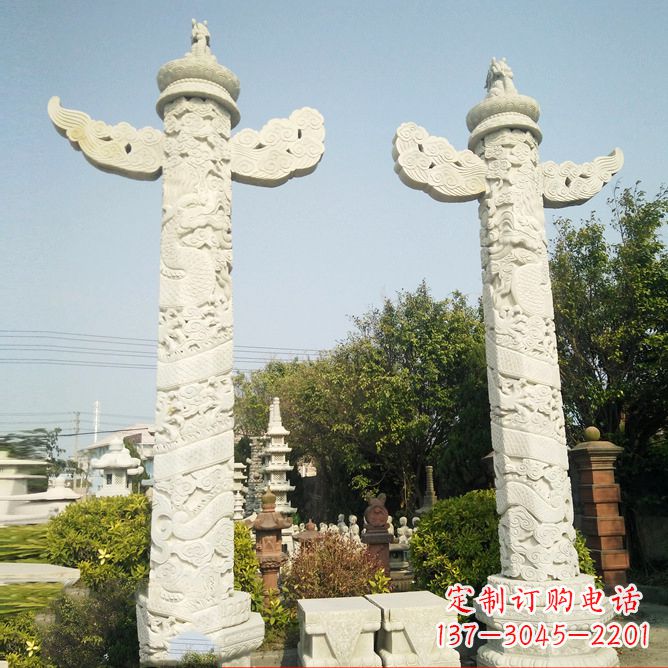 无锡汉白玉华表石雕塑