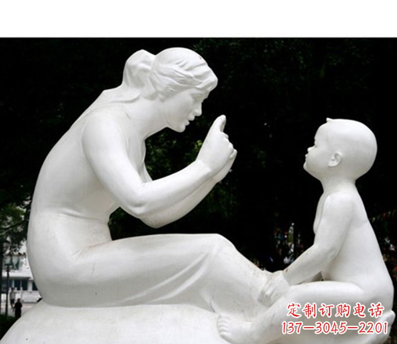 无锡中领雕塑,创造传统的母爱石雕