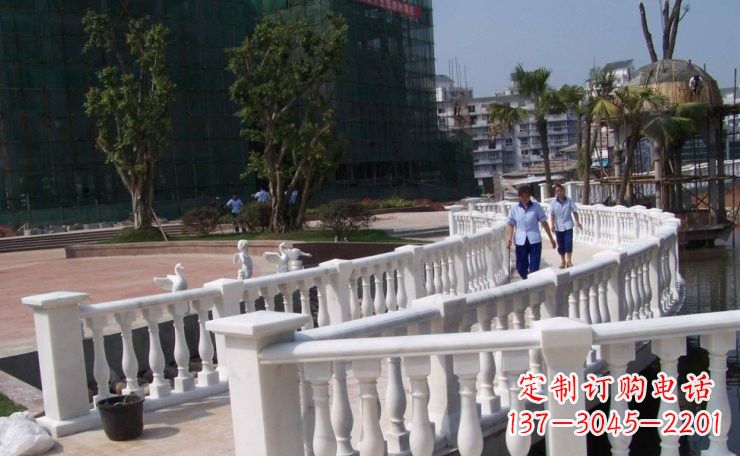 无锡美轮美奂的汉白玉欧式栏杆雕塑