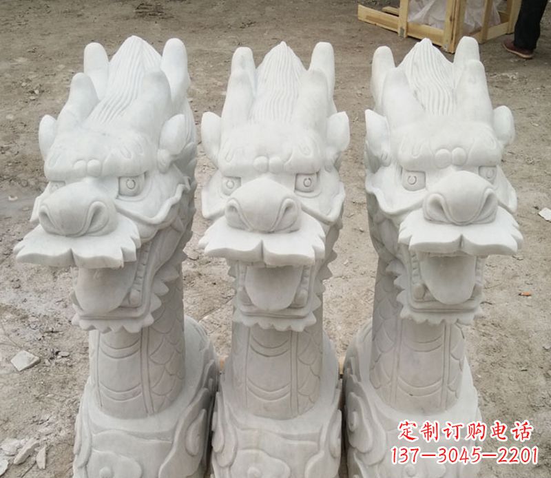 无锡汉白玉喷水龙头石雕