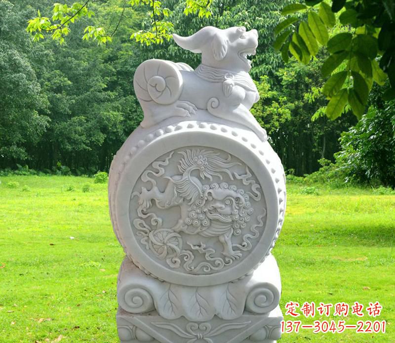 无锡中领雕塑貔貅抱鼓石雕塑