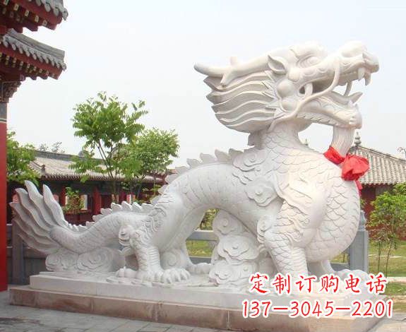 无锡汉白玉生肖龙雕,精致传承岁月之美