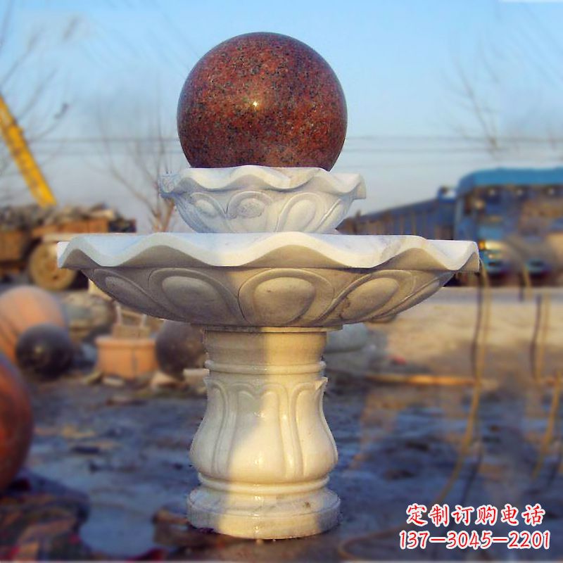 无锡汉白玉石雕风水球