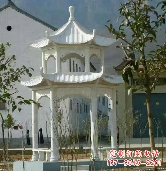 无锡汉白玉凉亭雕塑,为您打造完美的艺术空间