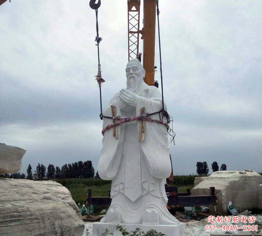无锡超越传统汉白玉校园孔子雕塑