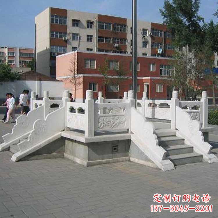 无锡汉白玉学校升旗台雕塑