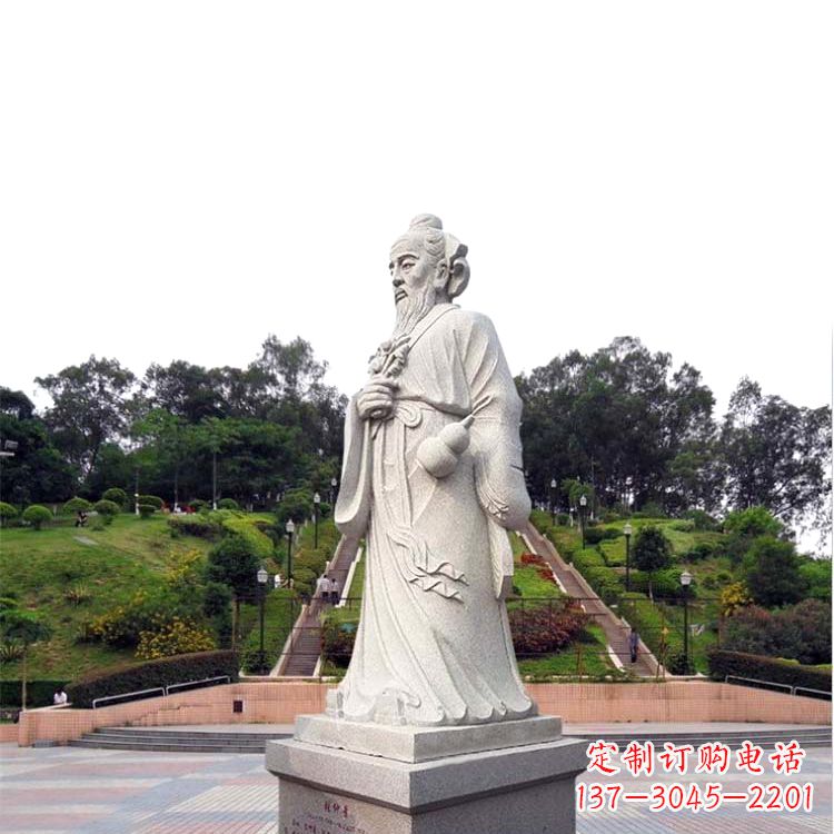 无锡张仲景石雕雕塑,精工细作,传承古代文化